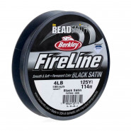 Fireline rijgdraad 0.12mm (4lb) Black - 114.3m